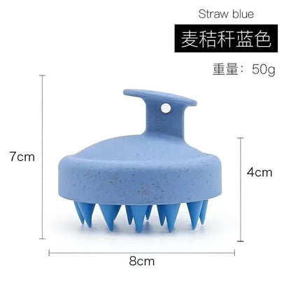 1pc Silicone Shampoo Brush Body Massage Brush Bath Shower Brush Salon Hairdressing Tool Scalp Massage Comb Hair Washing Comb