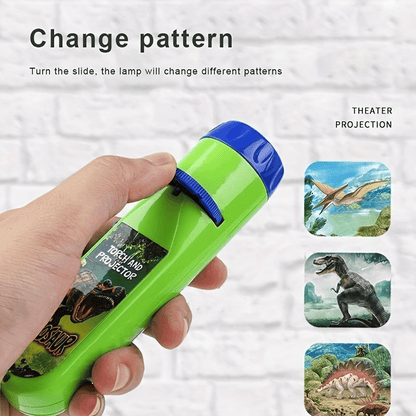 🦖 Dinosaur Projector Flashlight, Portable Dinosaur Projector Flashlight, Night Light Technology Toy For Christmas Gift