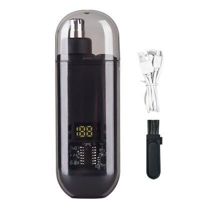 Portable Mini LED Display Nasal Hair Trimmer with Type-C Charging Versatile Compact Personal Grooming Tool