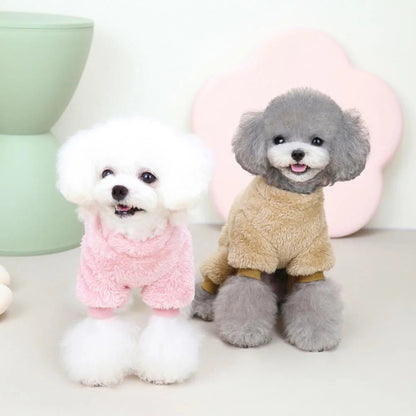 Fleece Pet Elastic Jumpsuit with Pull Ring🔥Buy 2 Save 10%
