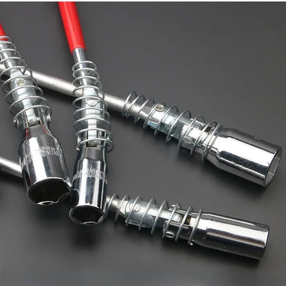 Universal Spark Plug Removal Wrench 14mm/16mm/21mm 360 Degree Rotation Socket Auto Repair Tool for Car Maintenance